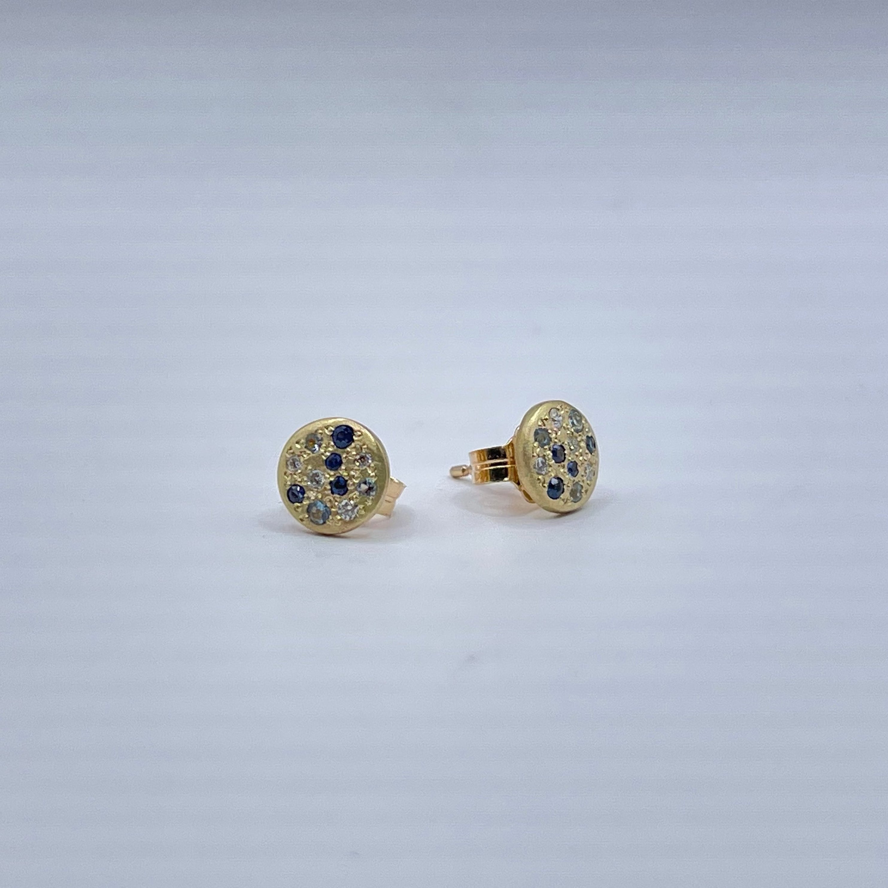 Tidal Pool Stud Earrings for Women - Hypoallergenic Stainless Steel Minimalist Studs - Perfect for Everyday Wear, Work, and Special Occasions