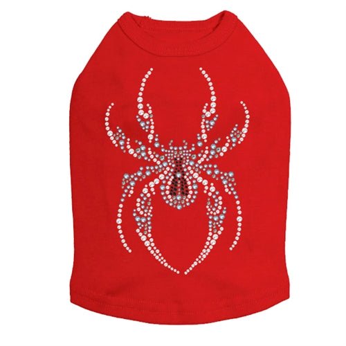 Sparkling Blue Spider Rhinestone Tank Top for Women - Multiple Colors Available - Perfect for Parties, Nightlife & Festivals