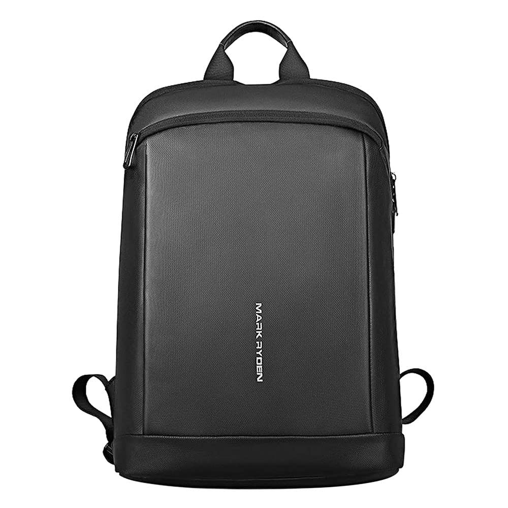 MARK RYDEN Slim Laptop Backpack for Men & Women - 15.6 Inch Thin Lightweight Business Backpack - Water Resistant Work Computer Bag - Perfect for Office, Travel & College - Unisex Black Ultralight Backpack