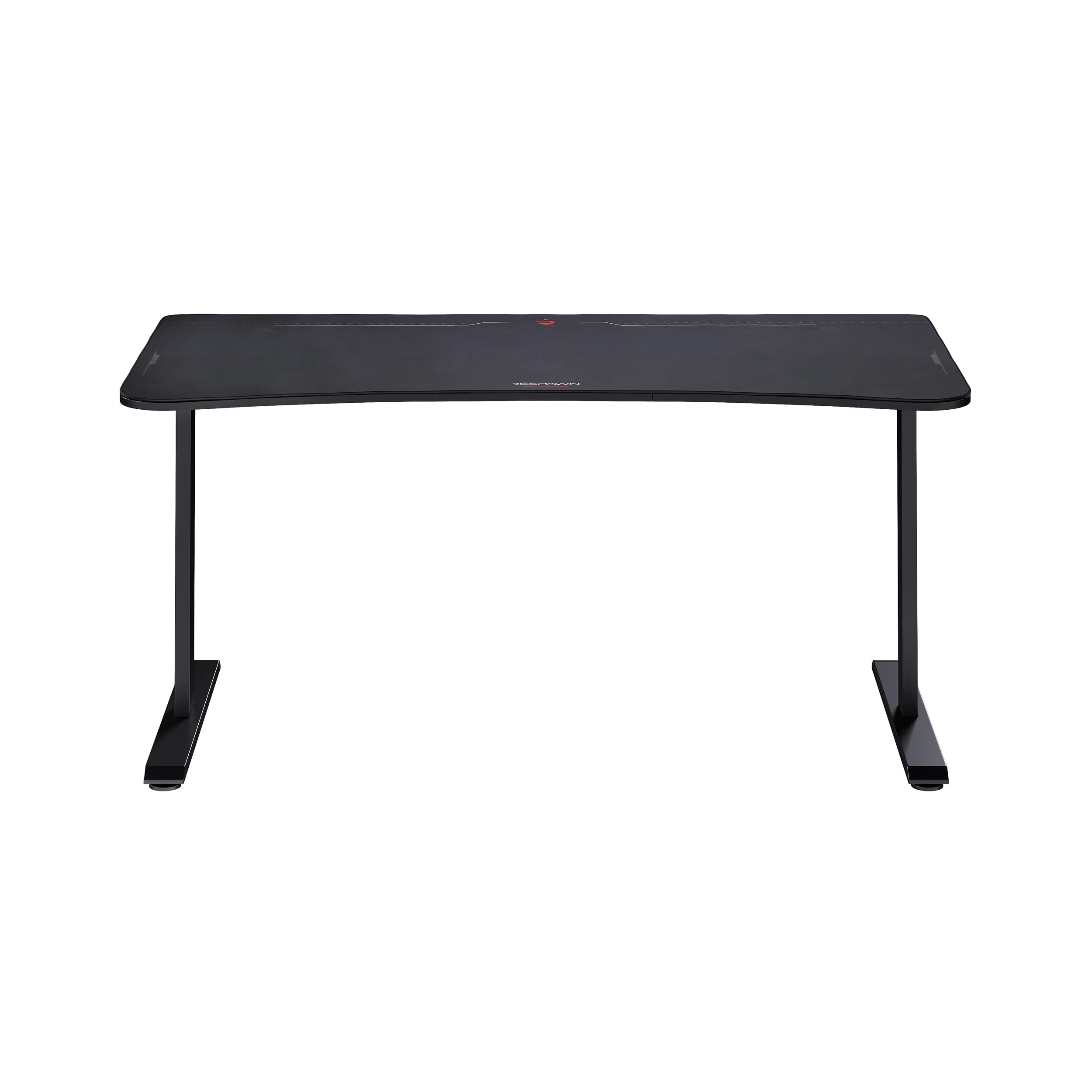 RESPAWN 1063 Gaming Desk - 63 Inch Large Computer Desk with Built-in Mouse Pad & Cable Management System - Ergonomic PC Workstation for Home Office, Streaming & Esports Gaming - Black