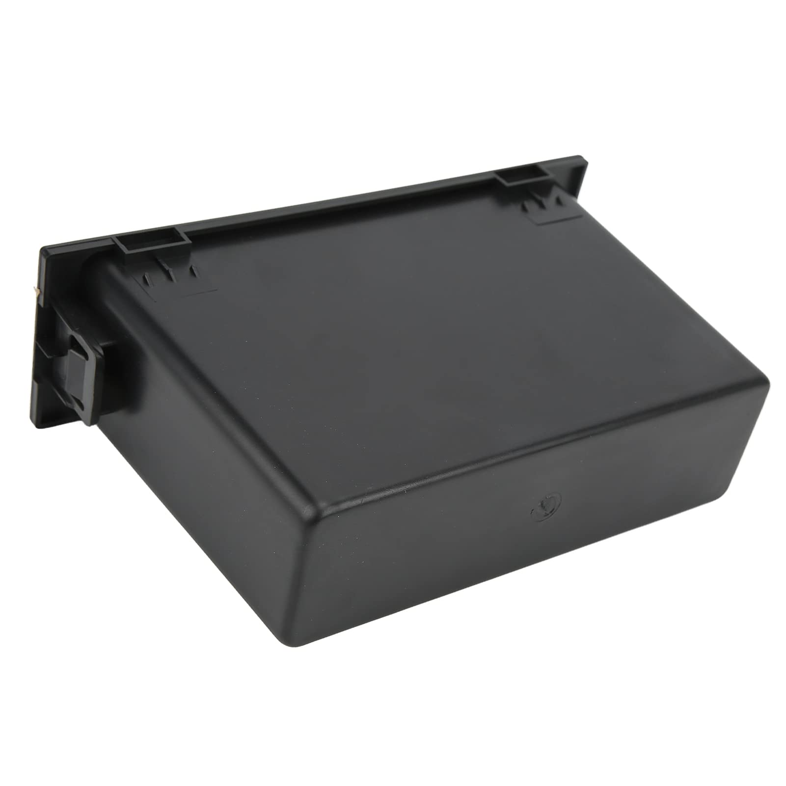 Acouto 1Din Car Stereo Radio Storage Box - Black Dashboard Organizer Pocket for Mazda | Auto Accessory Replacement | Perfect for Road Trips & Daily Commute