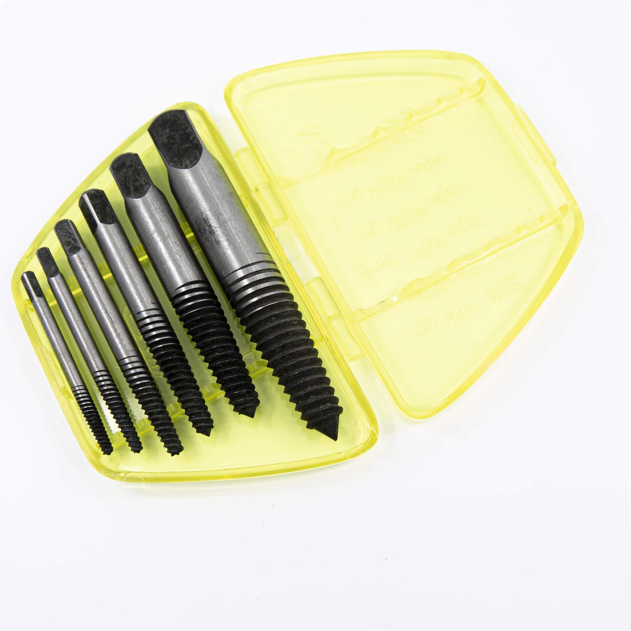 Genius Tools 6-Piece Screw Extractor Set AT-EX6 | Easy Broken Bolt & Screw Removal Kit for DIY & Professional Use