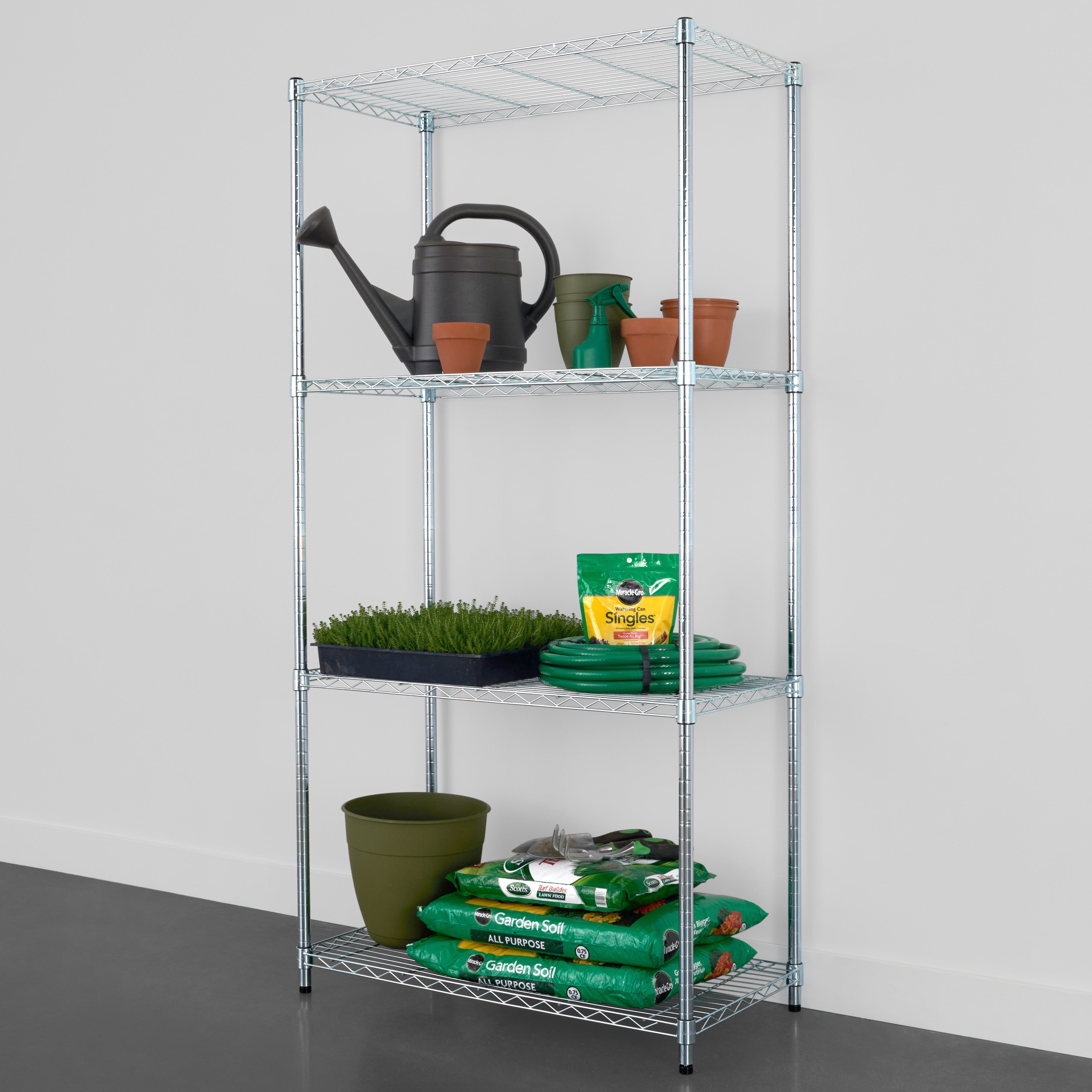 4-Tier Wire Shelving Unit 18
