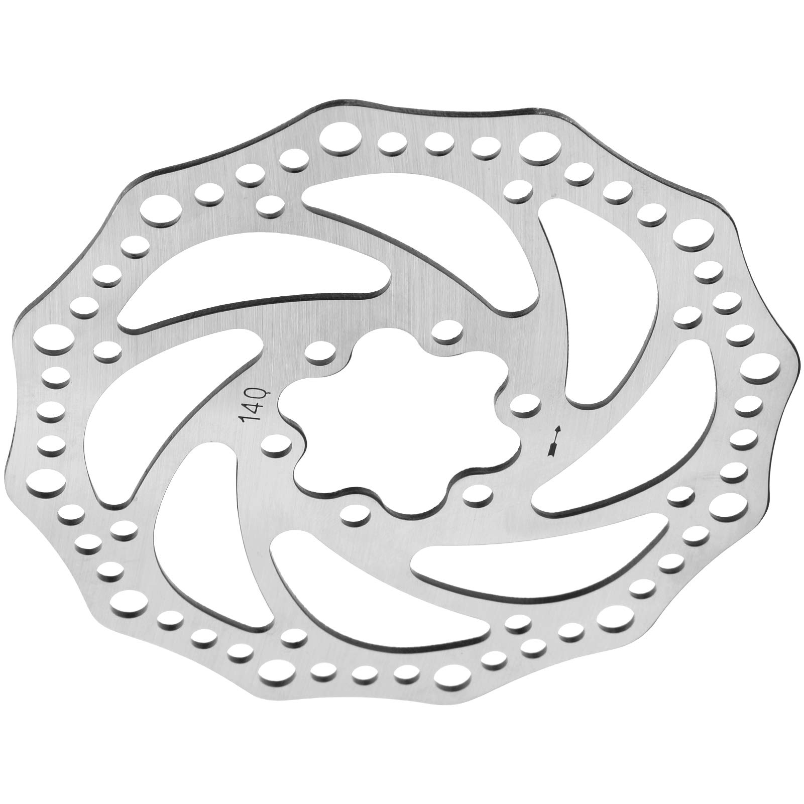 High-Performance 140mm Stainless Steel Brake Disc for Electric Scooters - Durable Replacement & Upgrade Accessory for Enhanced Braking Power - Perfect for Commuting, Off-Road & Performance Modifications