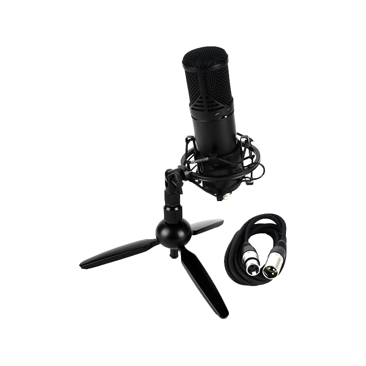 Professional M10C Condenser Microphone - Studio Recording, Podcasting & Live Streaming - Crystal Clear Audio for Content Creators