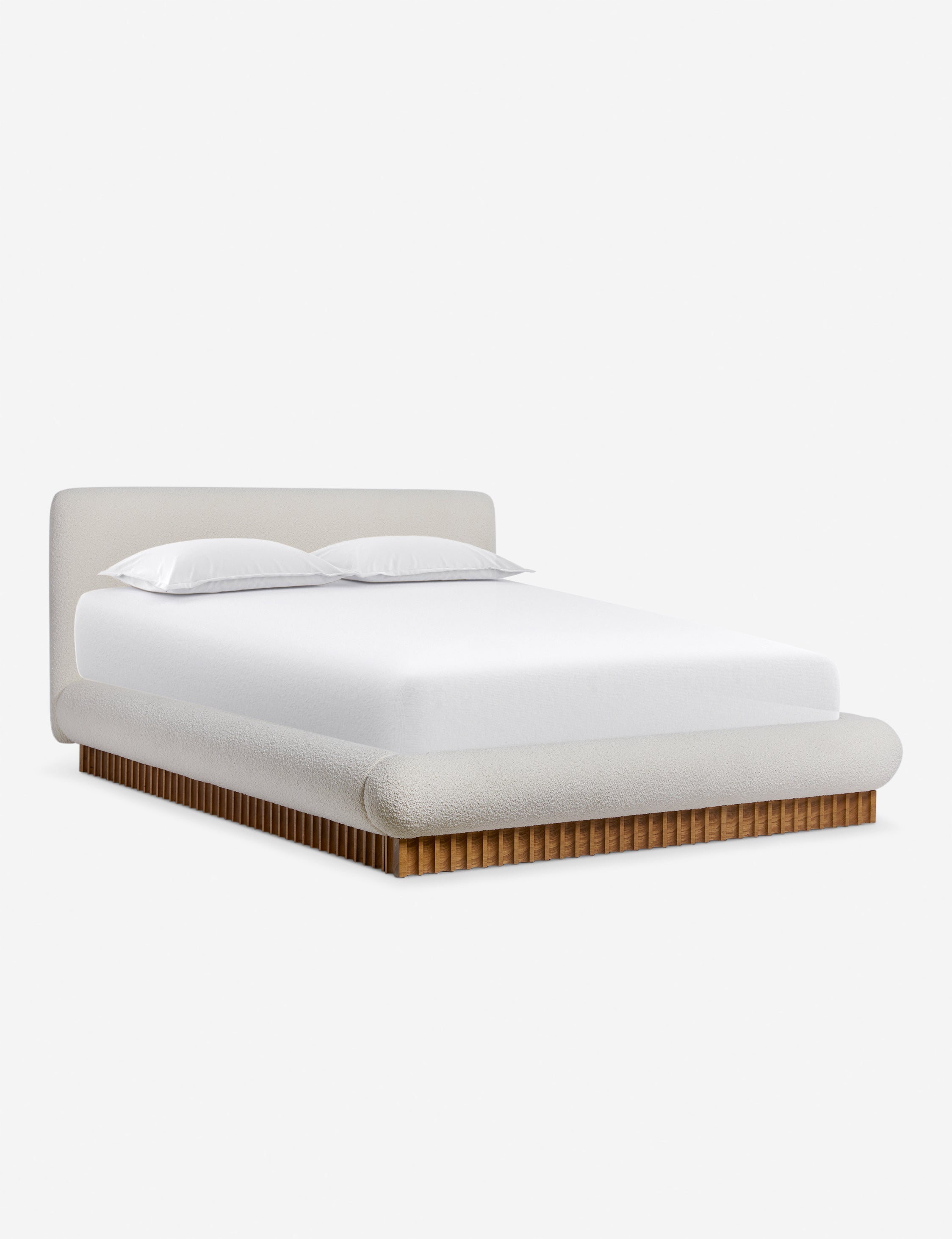 Billow Bed by Sarah Sherman Samuel - Modern Upholstered Platform Bed Frame for Bedroom - Perfect for Master Bedroom, Guest Room & Home Decor