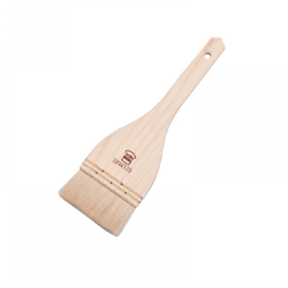 SANNENG Premium Natural Wool Pastry Brush for Baking - Perfect for Glazing, Buttering, and Oiling Breads, Cakes, and Pastries