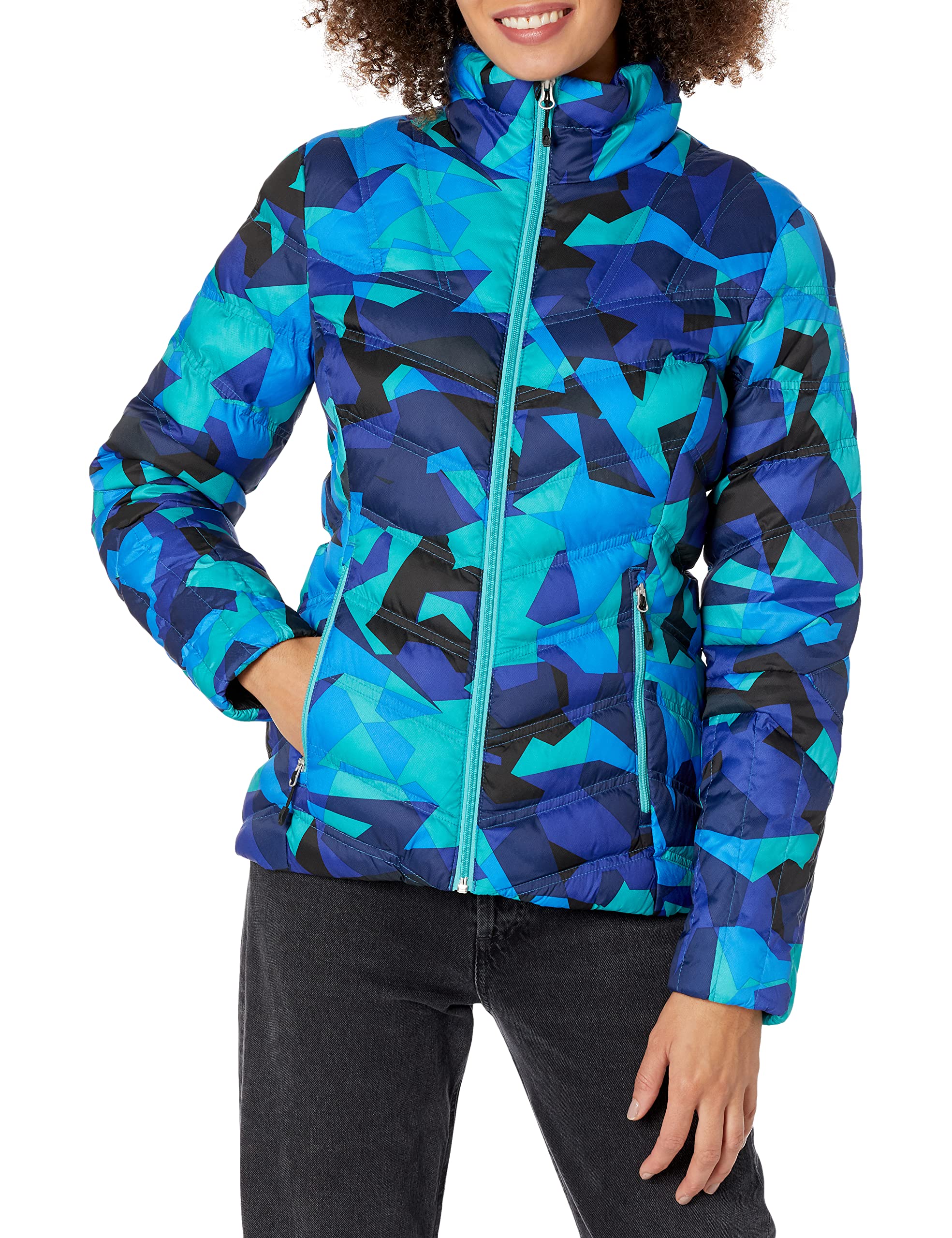 Spyder Women's Geared Synthetic Down Jacket - Lightweight Insulated Winter Coat for Skiing, Snowboarding & Outdoor Activities