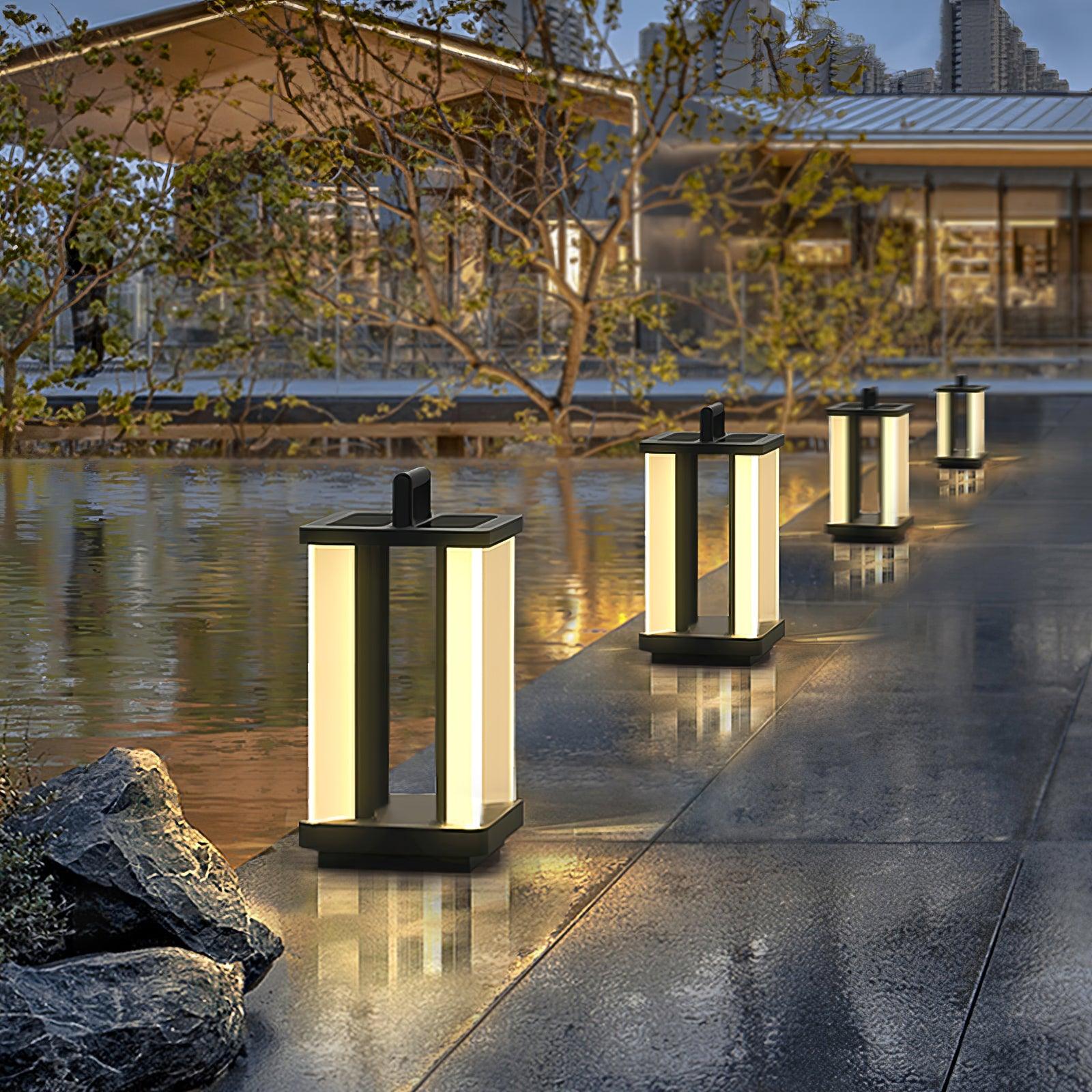 Metroluxe Solar Powered Outdoor Lights - Waterproof LED Garden Lights for Pathway, Yard, and Patio - Energy Efficient Landscape Lighting for Home and Garden Decor