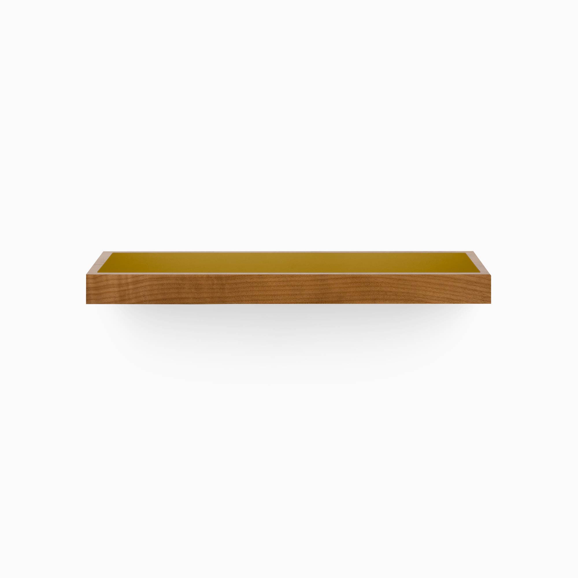 Aksel Inlay Nutmeg Floating Shelf - Rustic Wood Wall Shelf for Living Room, Kitchen, Bathroom & Office Storage Decor