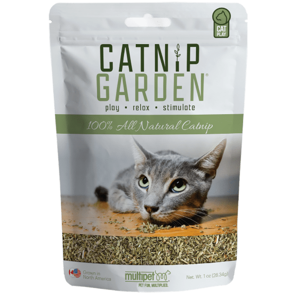 Multipet Catnip Garden - 100% Organic Catnip for Cats - Natural Cat Toy & Stress Relief for Indoor & Outdoor Play