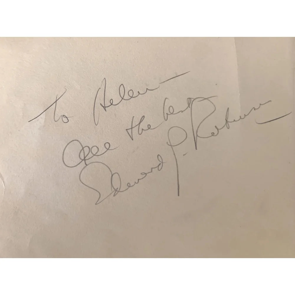 Original Edward G. Robinson & Raymond Walburn Dual Signed Album Page Cut - JSA COA Authenticated - Perfect for Classic Film Memorabilia Collectors & Hollywood Autograph Displays