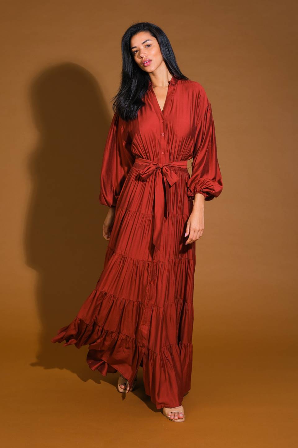 Perfect Potential Woven Maxi Dress - Flowy Summer Beach Dress for Women, Boho Chic Long Dress with Pockets | Ideal for Vacations, Weddings & Outdoor Events