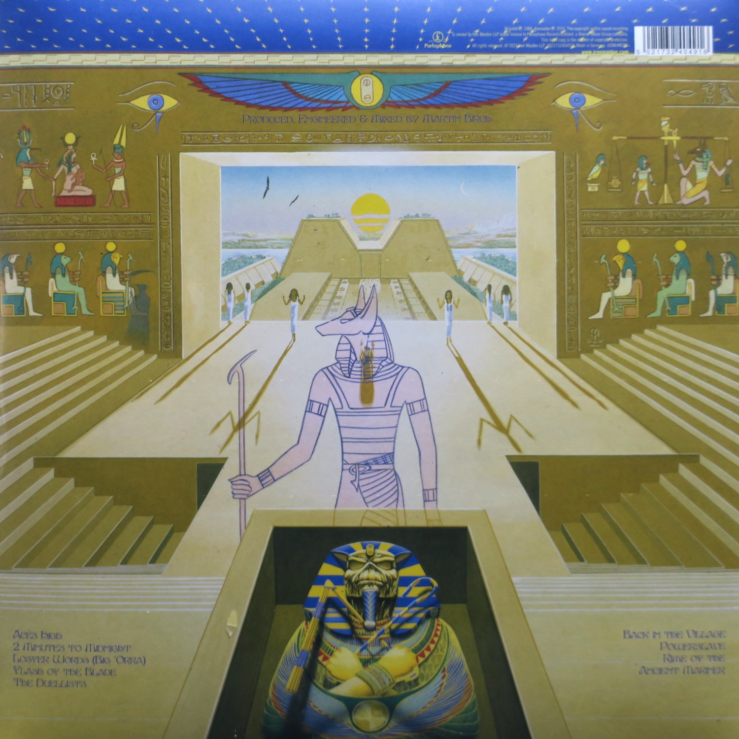 Iron Maiden 'Powerslave' 40th Anniversary Zoetropic Picture Disc Vinyl LP - Limited Edition Collectible for Music Lovers & Vinyl Enthusiasts - Perfect for Home Decor, Gifts, and Record Collections