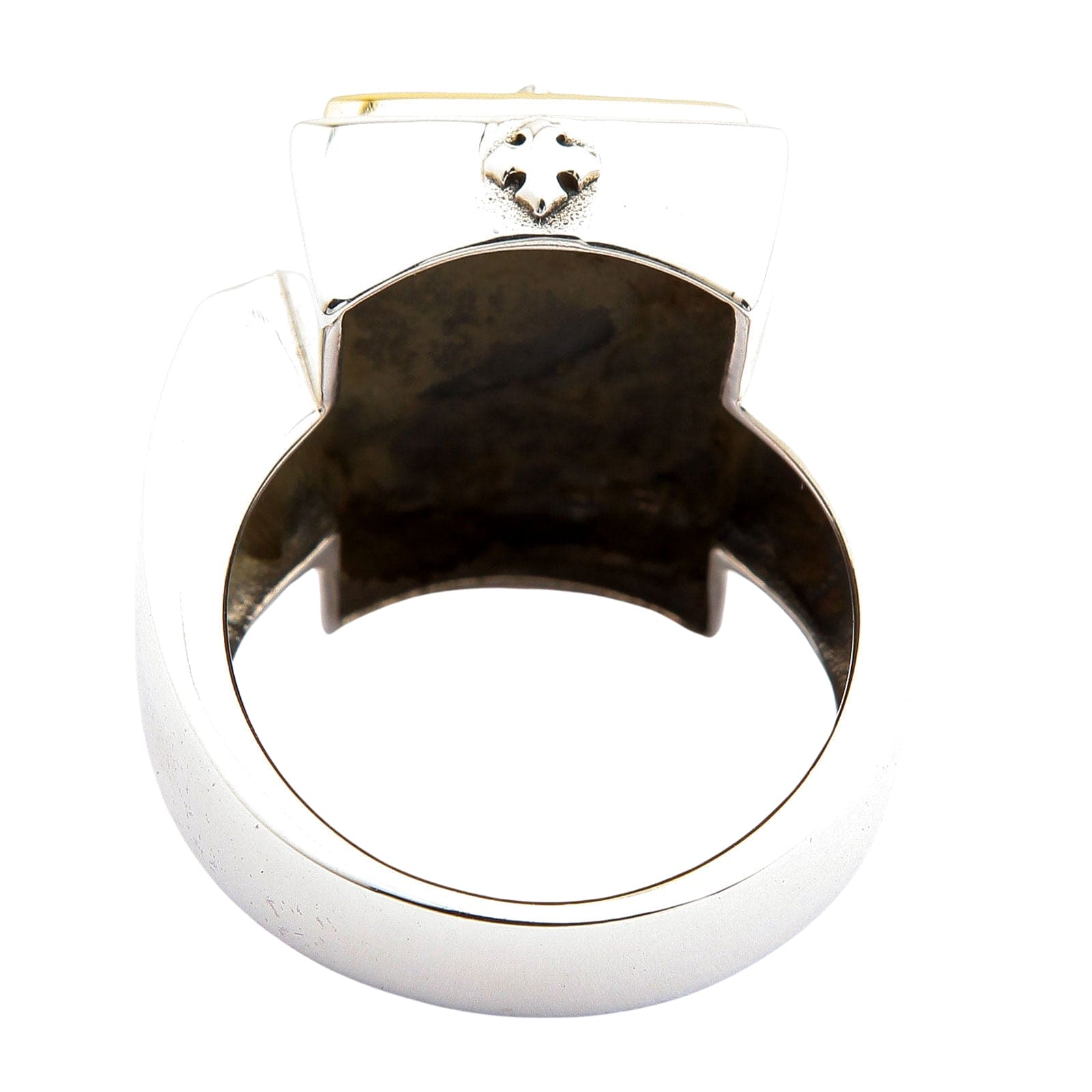 Stylish Designer Gold Cross Sterling Silver Men's Ring for Everyday Wear & Special Occasions - Perfect Gift for Him