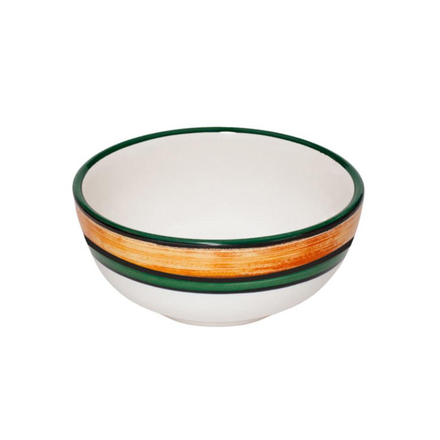 4-Piece Terra Patina Bowl Set - Brown & Green Stoneware Dinnerware for Soup, Salad, and Dessert Serving | Eco-Friendly Kitchen & Dining Essentials