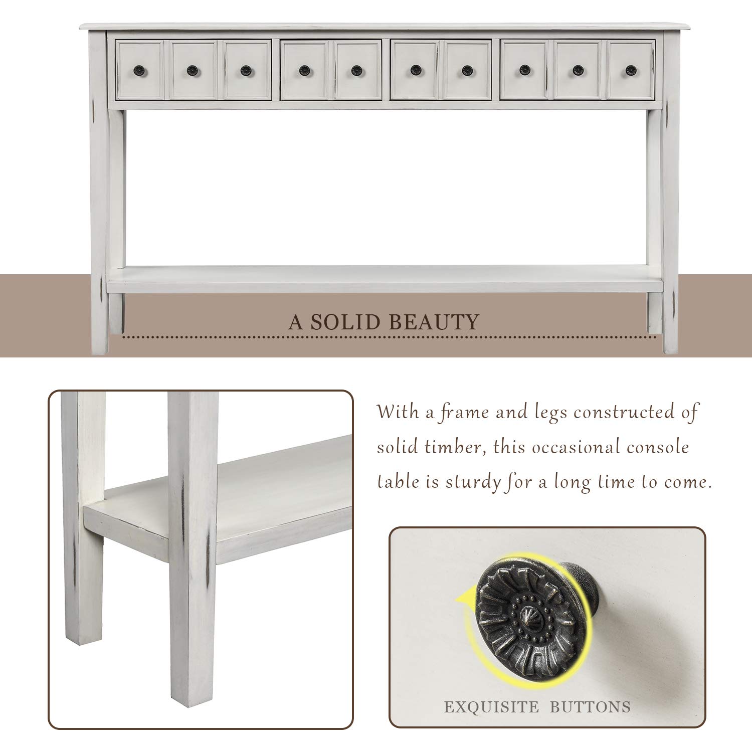 Merax Sofa Table - 60
