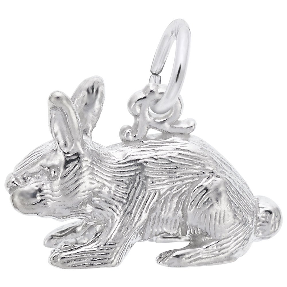 Rabbit Charm Pendant - Sterling Silver Jewelry for Bracelets & Necklaces - Perfect for Gifts, Birthdays, and Everyday Wear
