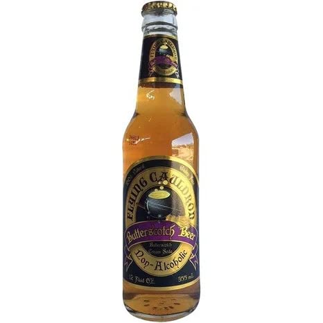 Flying Cauldron Butterscotch Cream Soda - 24 Pack of 12oz Glass Bottles - Retro Halloween Party Drink for Trick or Treat, Themed Events & Gift Giving