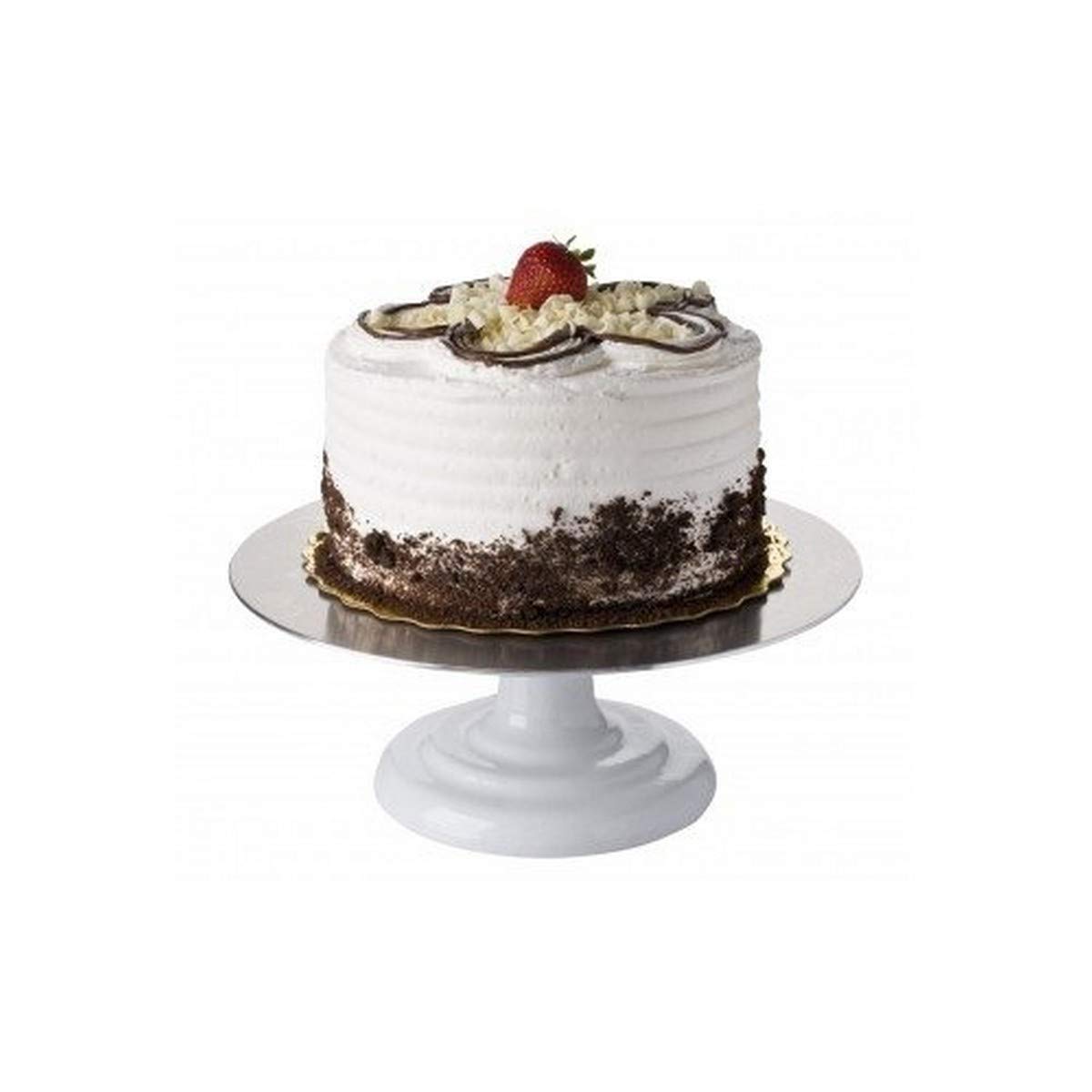 90RCS12 12-Inch Revolving Cake Stand - Enamel Coated Cast Iron Base with Aluminum Rotating Tray - 5