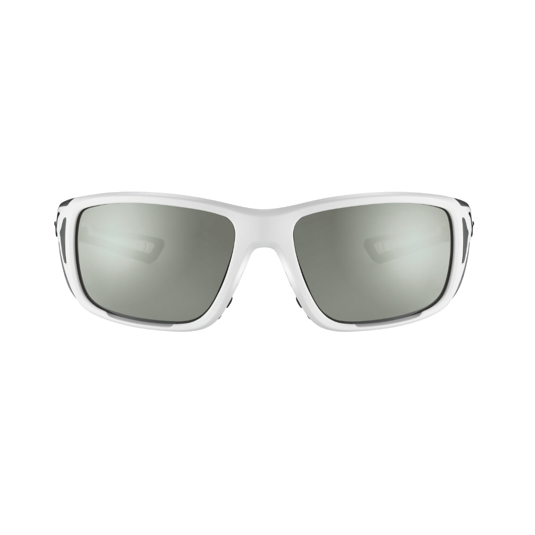 Unisex White Wraparound Sports Cycling Sunglasses with Magnetic Side Shields - UV Protection for Outdoor Running, Biking & Active Lifestyle