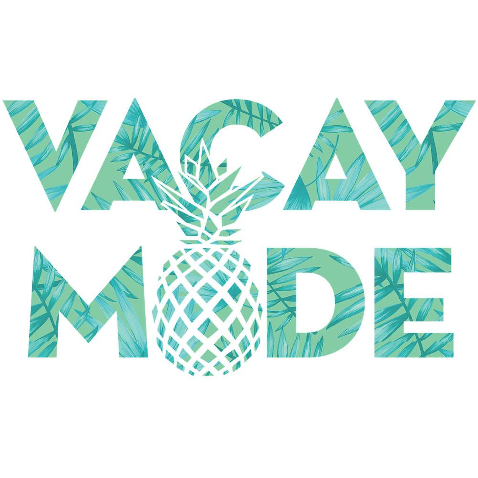 Vacay Mode Print 15 oz (444 ml) Ceramic Coffee Mug - Perfect for Travel, Office & Home Use - Funny Vacation Themed Gift for Coffee Lovers