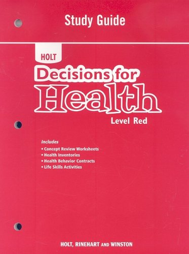 Decisions for Health: Level Red Study Guide - Essential Health Education Resource for Students & Teachers | Perfect for Classrooms & Self-Study