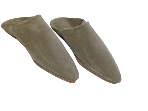 Women's Suede House Slippers with Memory Foam - Beige Indoor/Outdoor Mule Slippers for Comfort & Warmth - Perfect for Bedroom, Lounge & Backyard Use