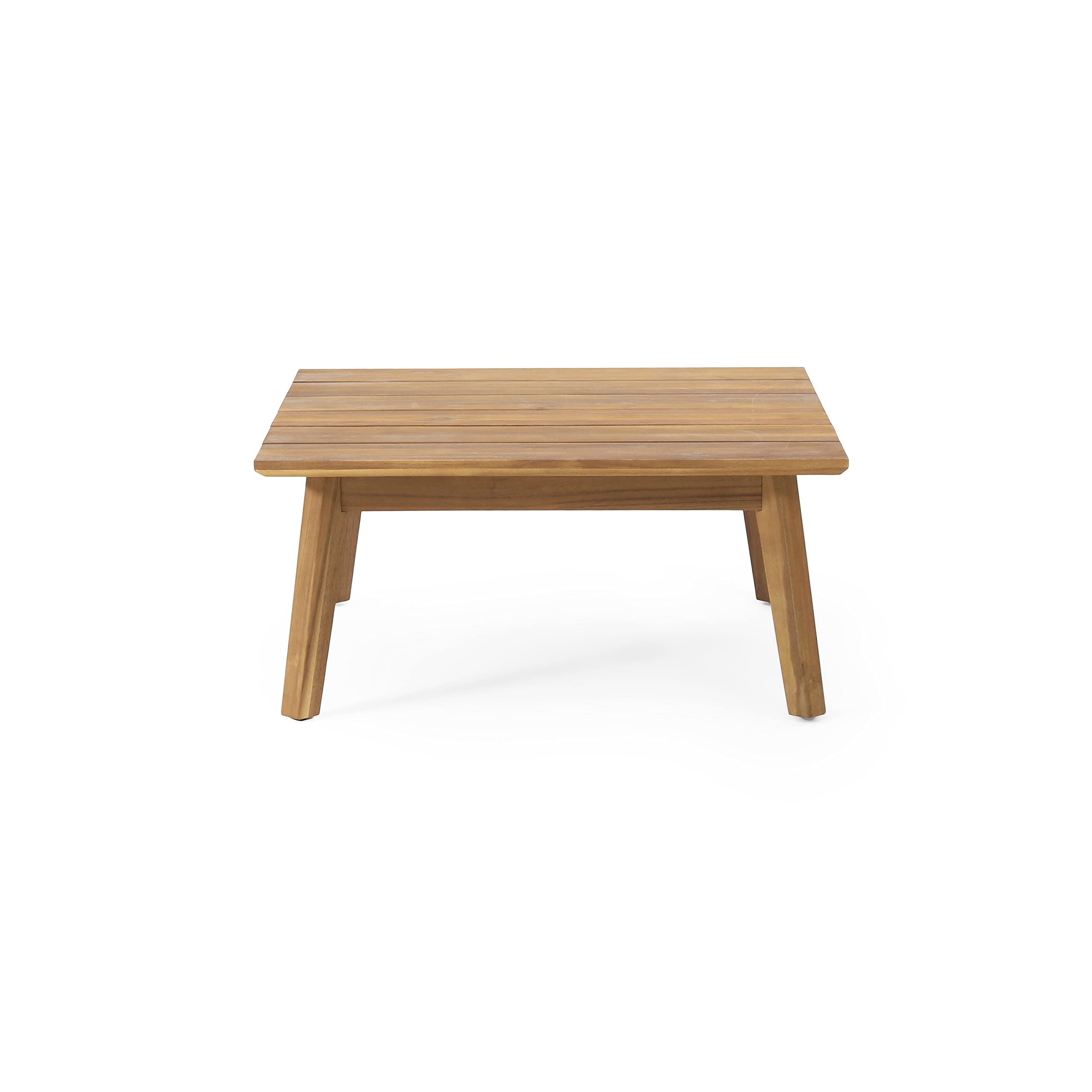 Christopher Knight Home 318124 Burchett Teak Coffee Table - Modern Living Room Furniture for Small Spaces, Home Decor & Entertaining