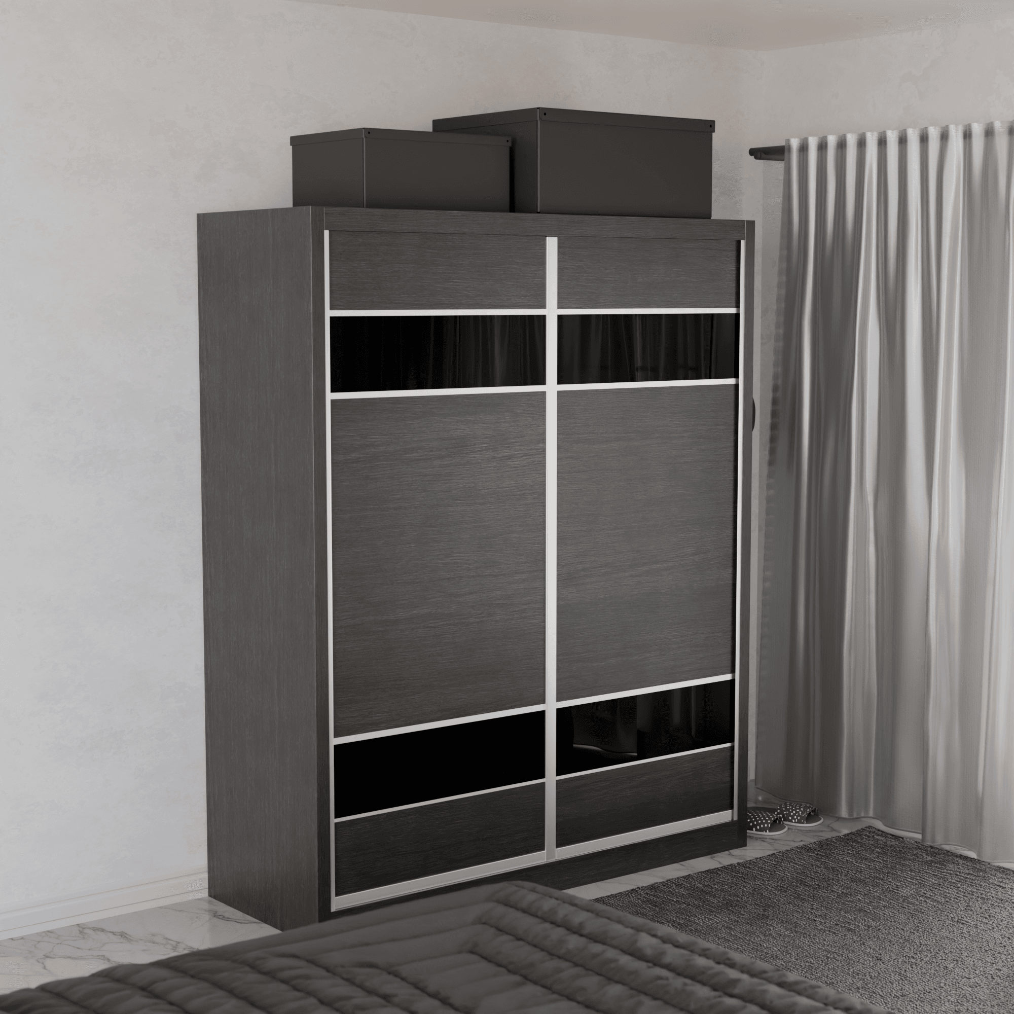 Modolva Modular Wardrobe W09 - Customizable Closet Organizer System for Bedroom, Walk-in Closet & Dorm Room Storage Solutions