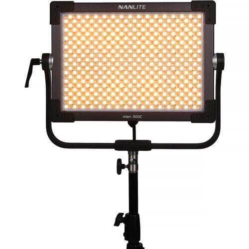 Nanlite Alien 300C RGBWW LED Panel with Softbox & Eggcrate - Professional Studio Lighting for Photography, Videography, and Live Streaming