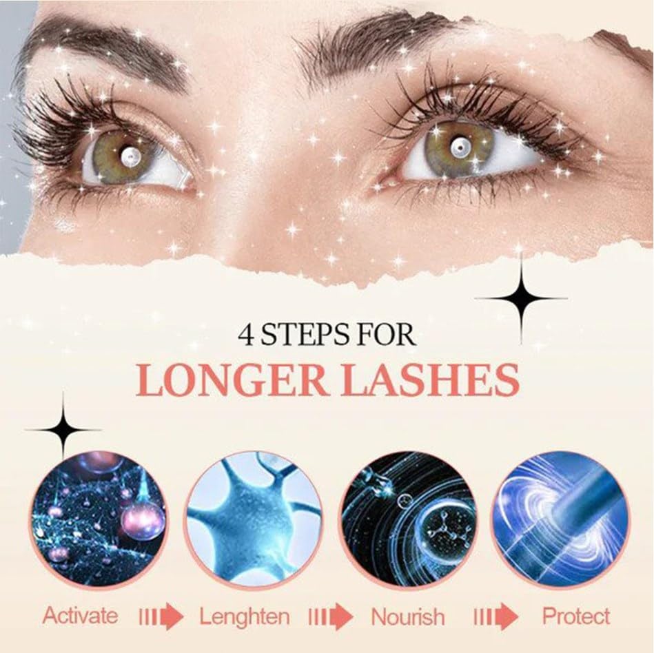 Maya London Eyelash Growth Serum - Natural Lash Enhancer for Longer, Thicker Lashes - Vegan & Crucial Oil-Free Formula (1pc) - Perfect for Nighttime Lash Care & Special Occasion Makeup