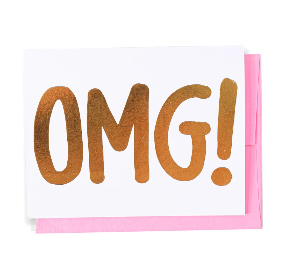 OMG Greeting Card - Funny & Unique Birthday, Anniversary, Thank You Cards - Perfect for Special Occasions & Surprise Messages
