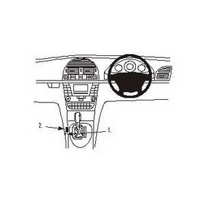 ClicOn No Holes Car Phone Mount for Mercedes Benz E Class (2002-2008) - Secure Dashboard Holder for GPS, Smartphones & Navigation Devices - Perfect for Commuting & Road Trips