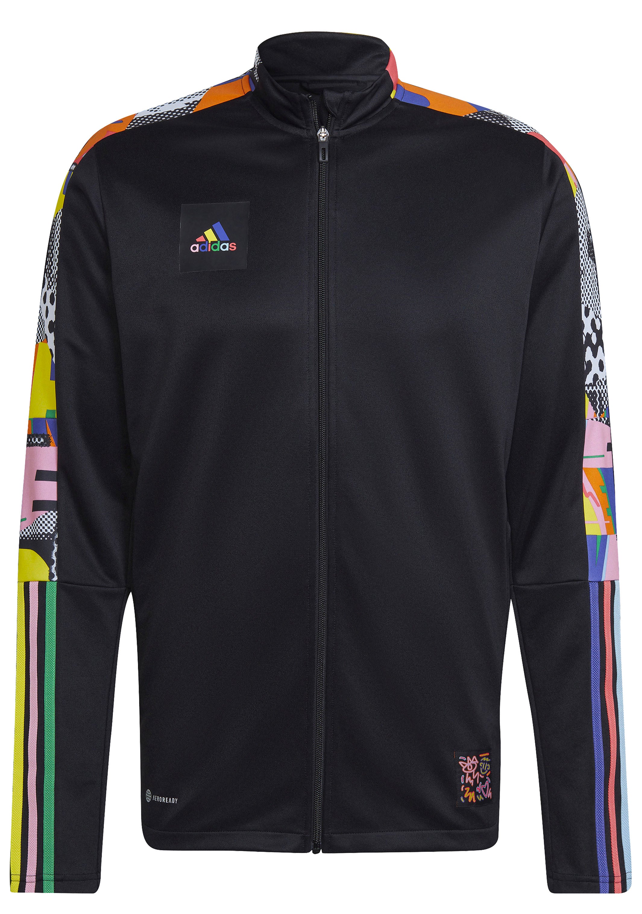 Adidas Men’s Tiro Pride Track Jacket - Lightweight Training Jacket for Running, Gym & Soccer - Moisture-Wicking Performance Apparel for Athletes