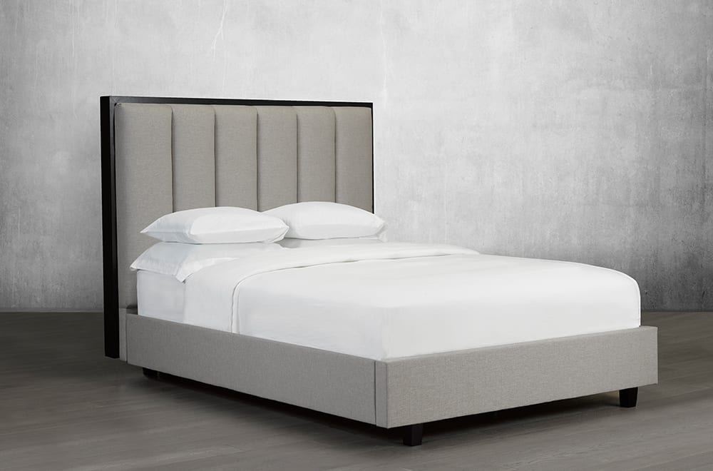 Canadian Made Quinn Platform Bed - Solid Wood Frame, Queen Size, Modern Minimalist Design | Perfect for Bedrooms, Guest Rooms & Small Spaces