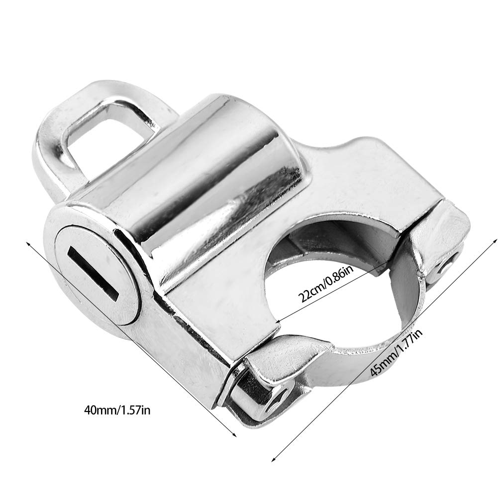 Universal 22mm Motorcycle Helmet Lock - Anti-Theft Security for ATV & Dirt Bike Riding