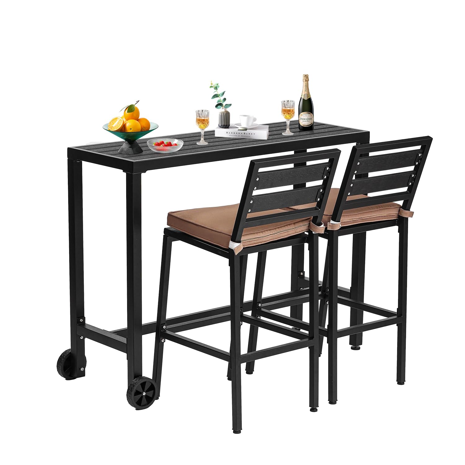 3-Piece Outdoor Bar Height Dining Set - 47