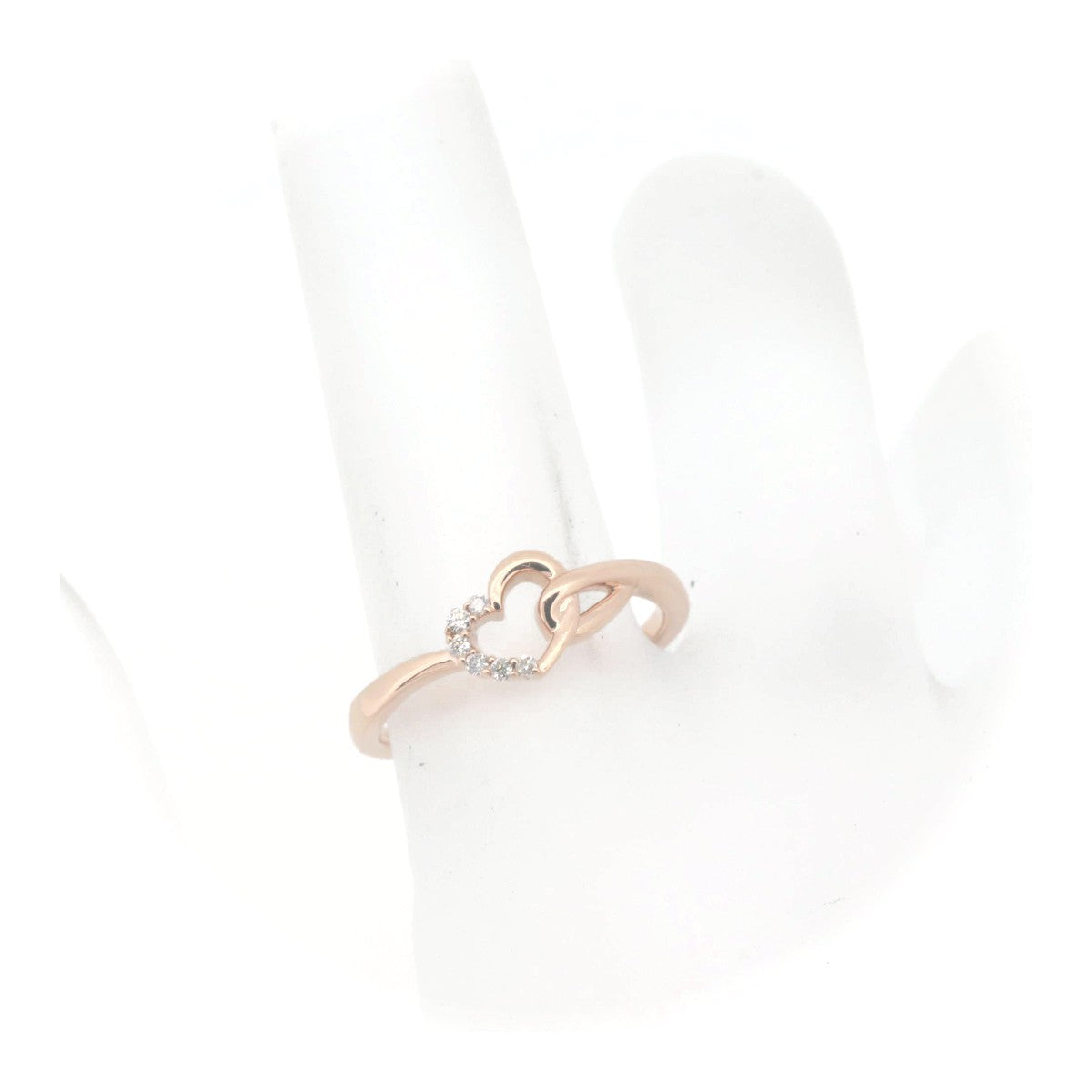 4℃ Diamond K10PG Ring - Elegant 10K White Gold Princess Cut Diamond Ring for Women | Perfect for Engagement, Wedding, Anniversary & Special Occasions