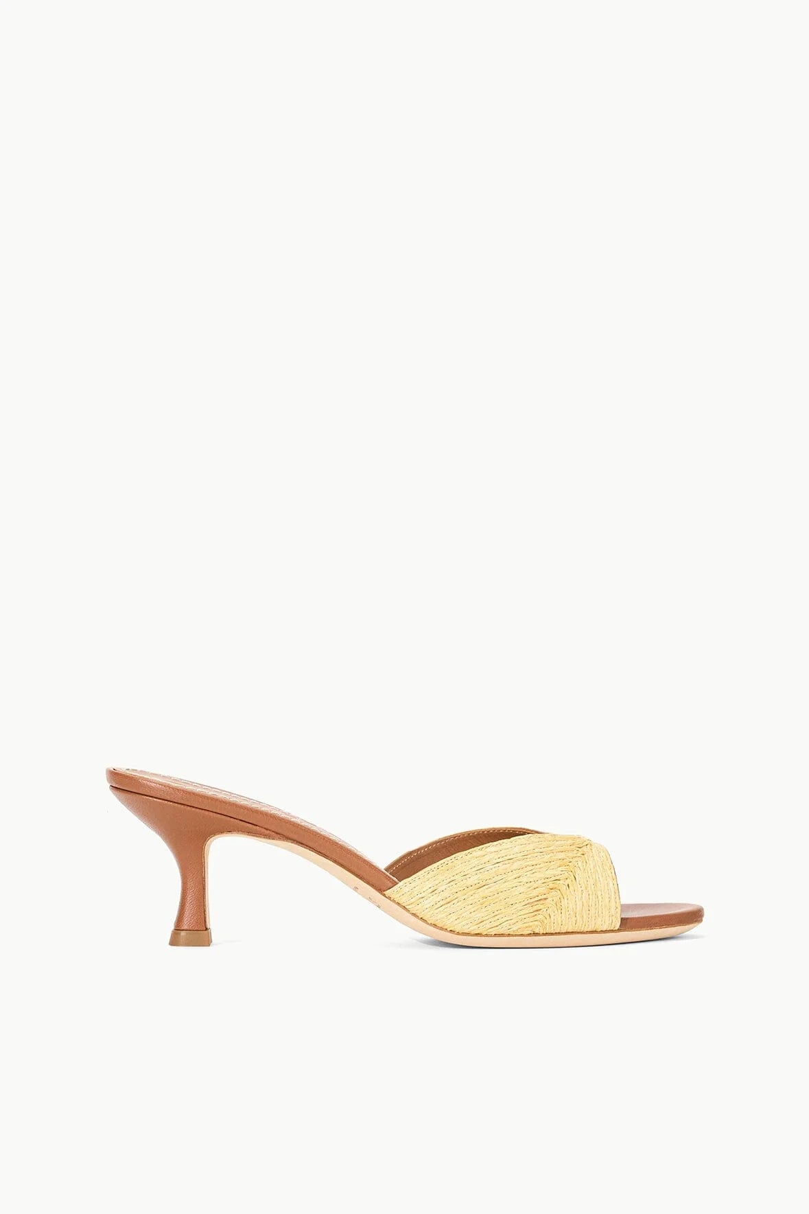 Brigitte Mule Natural Raffia Women's Sandals - Comfortable Summer Slides for Beach, Vacation and Casual Outfits