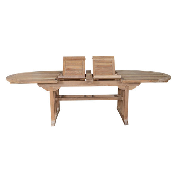 Sahara 106 Oval Double Extension Dining Table - Expandable for Large Gatherings & Family Meals | Perfect for Dining Rooms, Kitchens & Entertaining Spaces