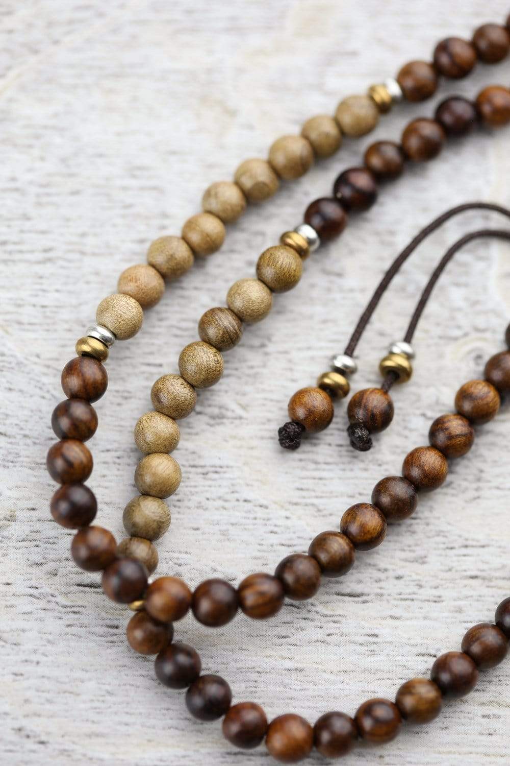 108 Beads Grounding Wood Om Mani Padme Hum Mala Prayer Beads - Meditation, Yoga & Spiritual Healing Accessories for Stress Relief & Mindfulness Practice