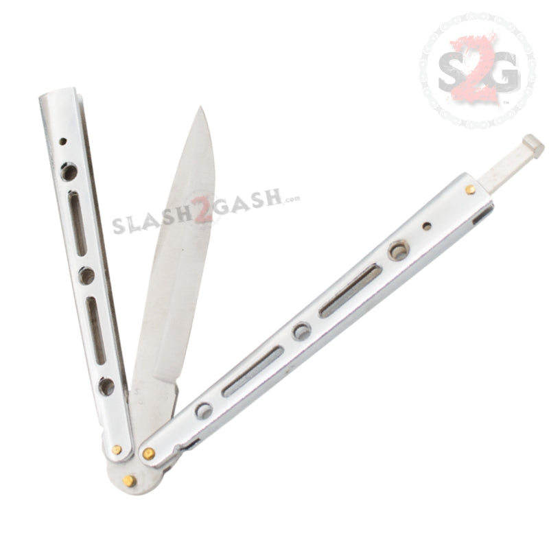 JUMBO 5 Hole Butterfly Knife - Giant 10 Inch Balisong Trainer with 6 Color Options | Perfect for Beginners, Tricks Practice & Collection