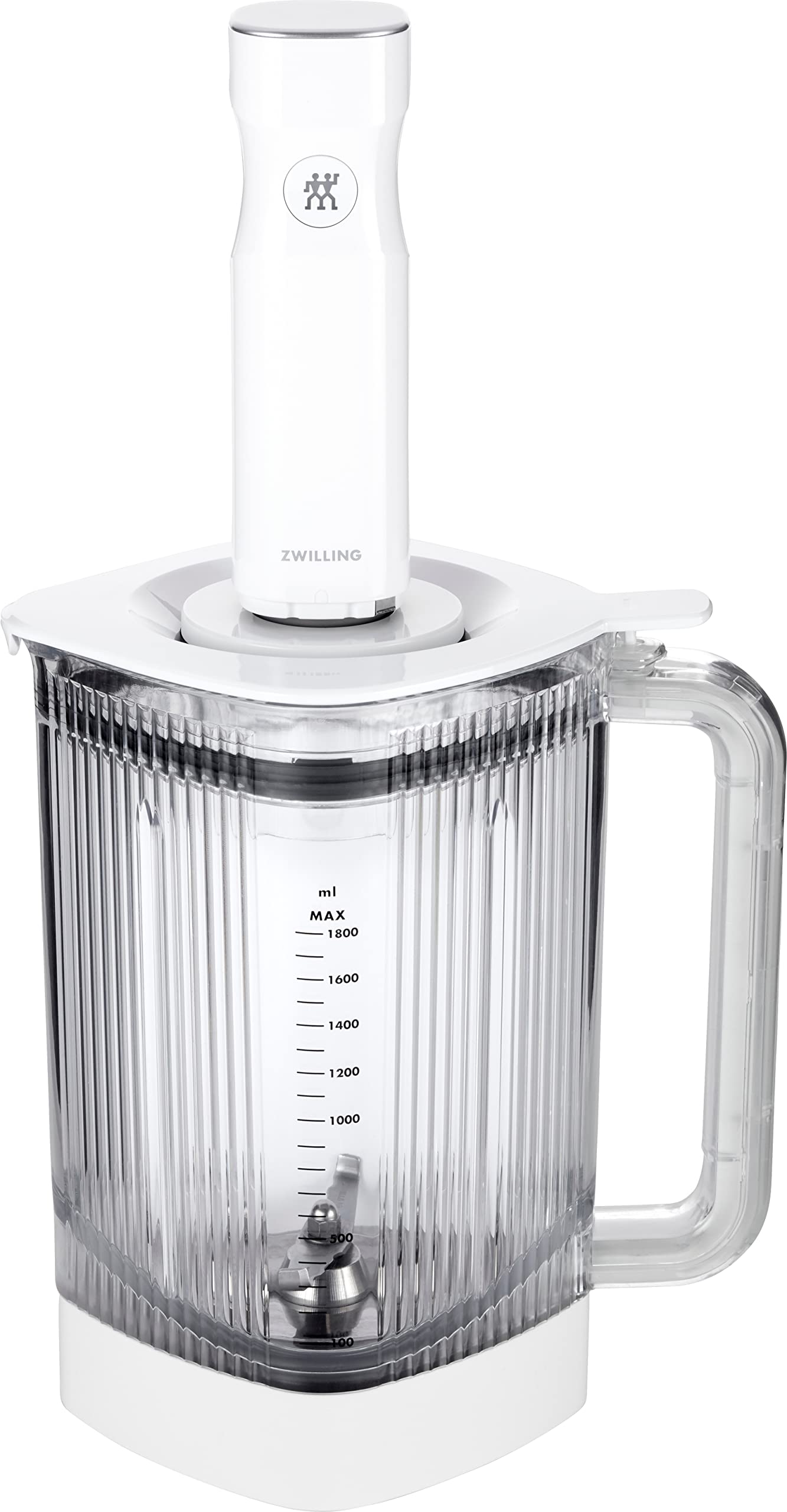 ZWILLING Enfinigy 60 oz High-Speed Power Blender with Cross Blade & Vacuum Seal Lid - White - Perfect for Smoothies, Soups & Nut Butters - Professional Kitchen & Home Use