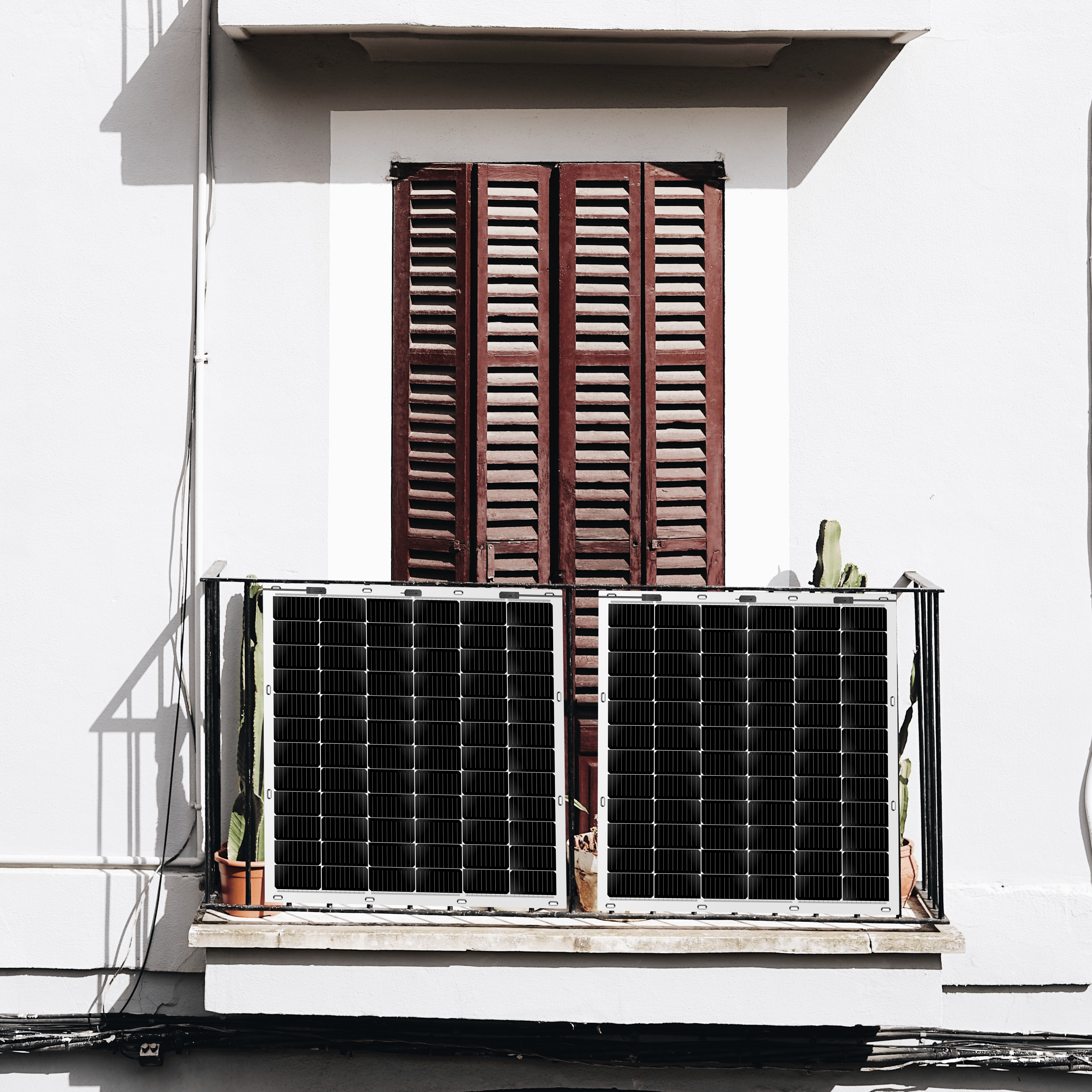 Elios Voltaic 210F B | 210W Semi-Flexible Solar Panel for Balcony - Portable Renewable Energy Solution for RV, Boat & Off-Grid Power