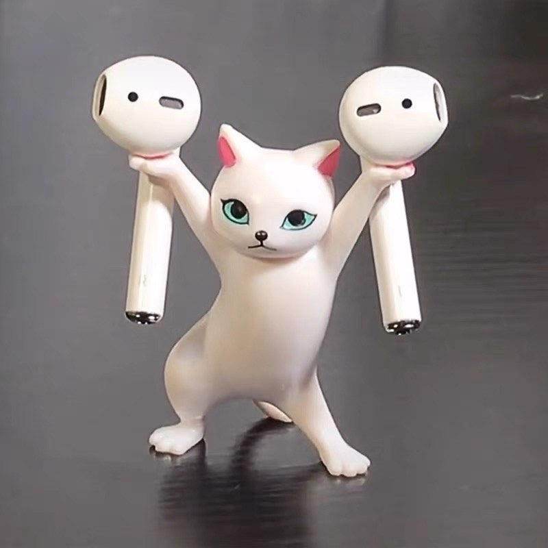 Cute Mochi Cat Phone Holder Stand - 5 Pack Adorable Cat-Shaped Silicone Grips for Phones, Tablets, and Devices - Perfect for Home, Office, and Car Use