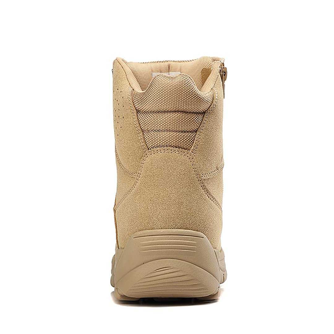 Men's Tactical Combat Boots - Lightweight Hiking Boots for Outdoor Sports, High-Top Breathable Military Boots - Perfect for Hiking, Camping & Outdoor Adventures