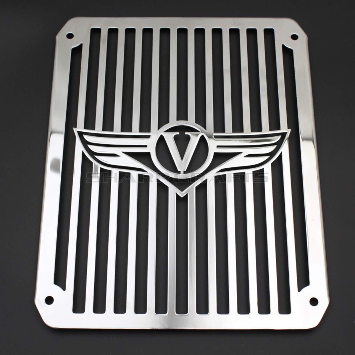 Chrome Motorcycle Radiator Cover Bezel Grill Guard Protector for Kawasaki VULCAN VN400 VN800 VN400 - Durable Bike Protection & Custom Styling Upgrade for Cruiser Rides