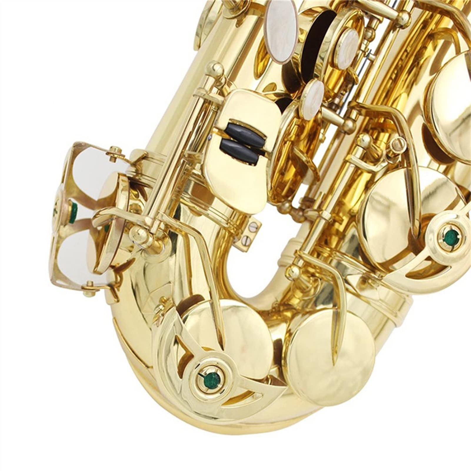 EB Alto Saxophone for Beginners - Brass Gold Lacquer E Flat Sax Woodwind Instrument with Case, Gloves & Cleaning Kit | Perfect for School Bands, Jazz Ensembles & Music Practice