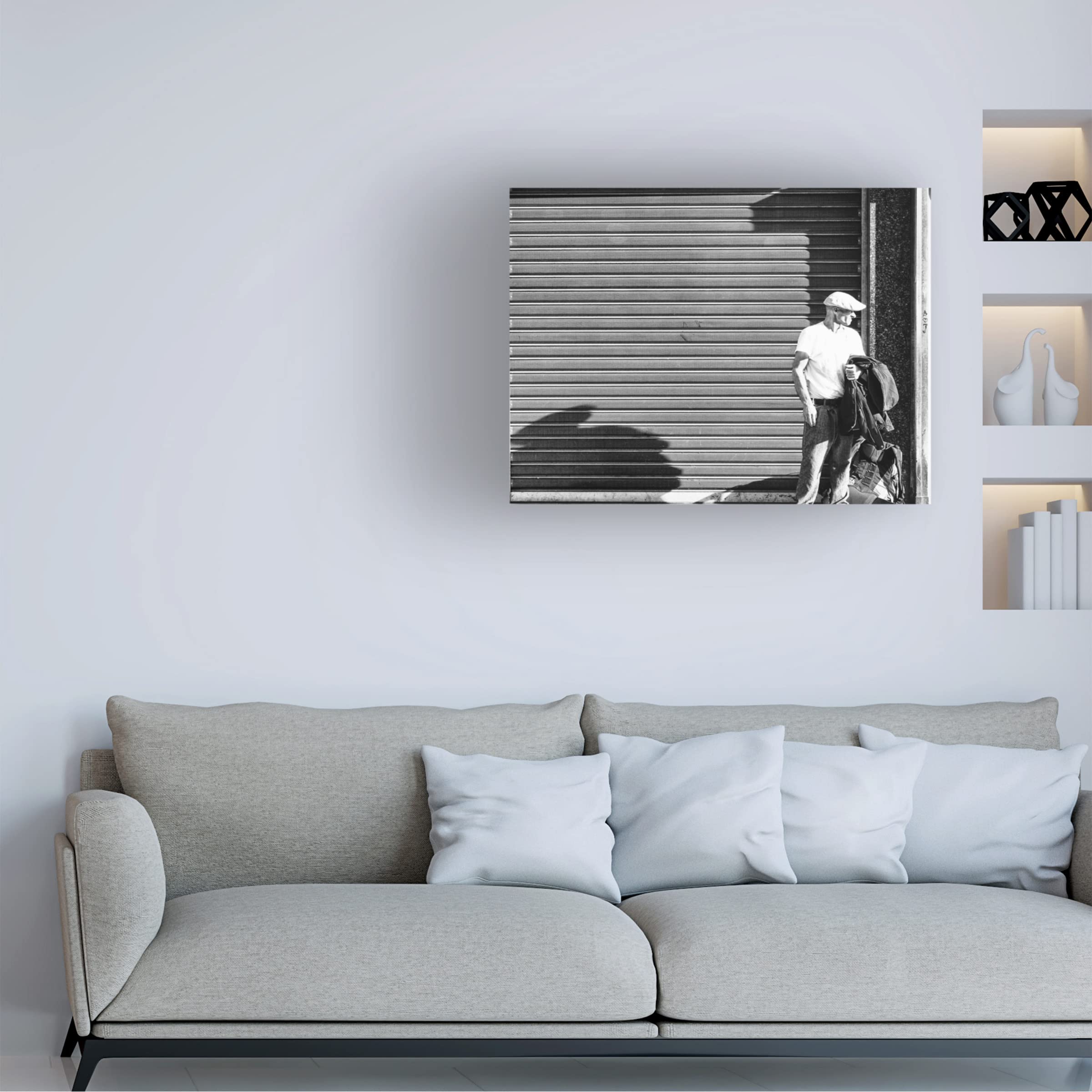 Trademark Fine Art 'A Waiting A' Canvas Art Print by Juan Saravia - Modern Wall Decor for Living Room, Bedroom & Office